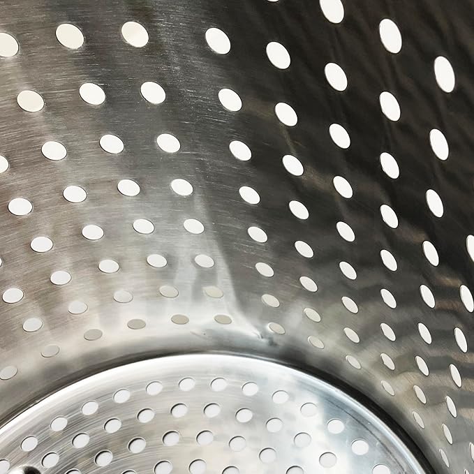 Bayou Classic 1124 24-qt Stainless Stockpot w/Lid And Basket Includes Vented Lid Perforated Stainless Steel Basket Perfect For Steaming Boiling and Frying - Image 9
