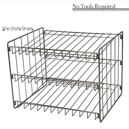 Kitchen Details 3 Tier Can Organizer | Canned Food Storage Rack | Kitchen Cabinet and Pantry Organization | Holds 36 Cans | Space Saving | Onyx - Image 4