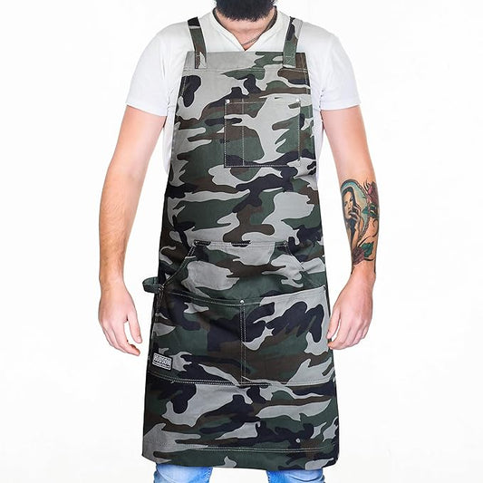 Hudson Durable Goods - Professional Grade Chef Apron for Kitchen, BBQ & Grill