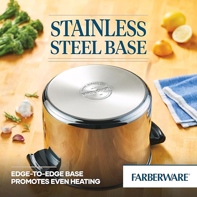 Farberware Classic Stainless Steel 8-Quart Stockpot with Lid, Stainless Steel Pot with Lid, Silver - Image 8