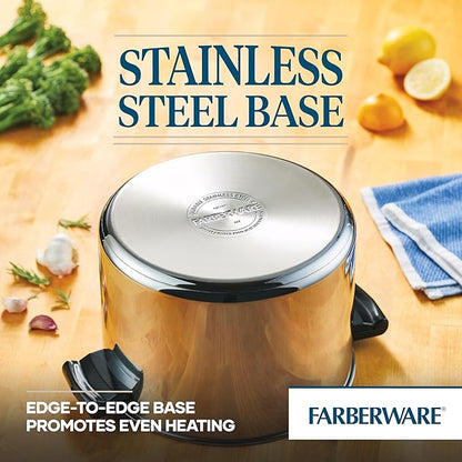 Farberware Classic Stainless Steel 8-Quart Stockpot with Lid, Stainless Steel Pot with Lid, Silver - Image 8