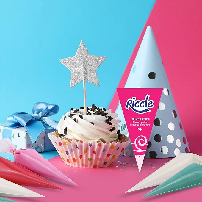 Riccle Disposable Piping Bags 12 Inch - 100 Anti Burst Pastry Bags - Icing Piping Bags for Frosting - Ideal for Cakes and Cookies Decoration - Image 8