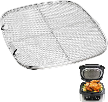 Stainless Steel Splatter Shield for Ninja Foodi AG301, Air Fryer Accessories, Air Fryer Splatter Guard Compatible with Ninja Foodi AG300, AG300C,AG301C, AG302, AG400