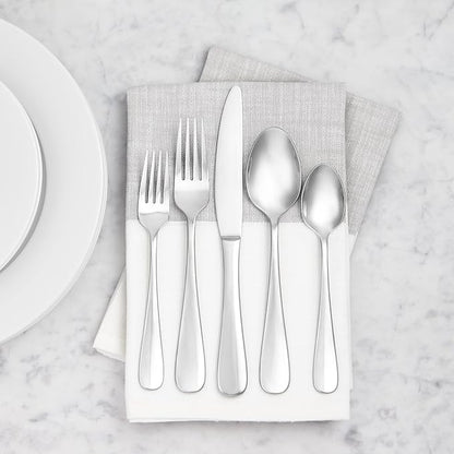 Amazon Basics Stainless Steel Dinner Knives with Round Edge, Silverware, Table Knives, Restaurant Quality, Pack of 12, Silver - Image 7