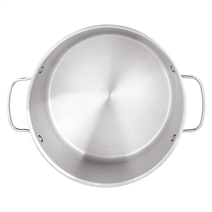 Amazon Basics Stainless Steel Induction Compatible Stock Pot with Glass Lid, Oven Safe, Dishwasher Safe, Sturdy, 8 Quart, Silver - Image 3