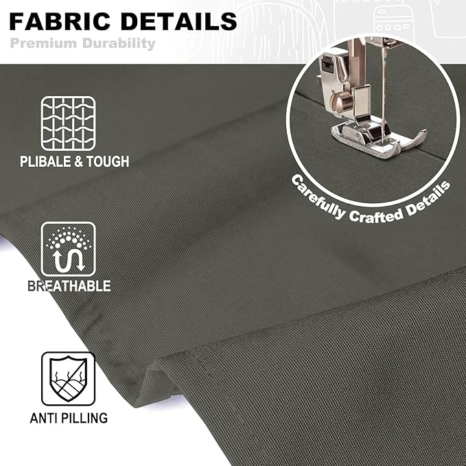 BeLuyi chef apron bib tool apron for man woman cross back straps with 4 pockets for kitchen cooking gardening baking working - Image 3