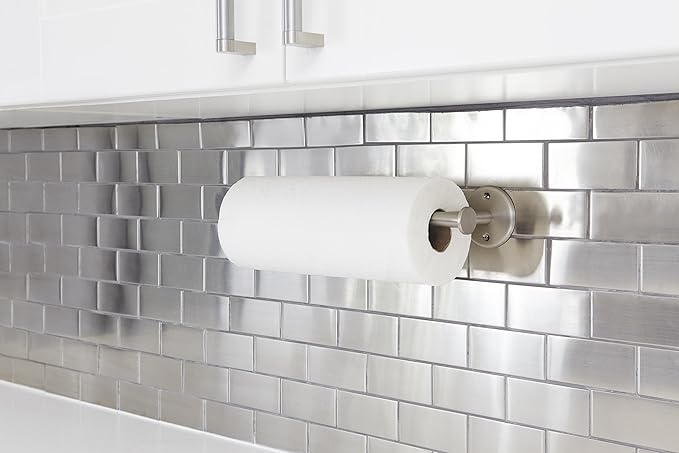 Paper Towel Holder Wall Mount - Under Cabinet Paper Towel Holders - Anti-Rust, Mounts On Wall or Cabinet, Vertically or Horizontally, Durable, Premium Elegant Design- Quick and Easy Installation - Image 7