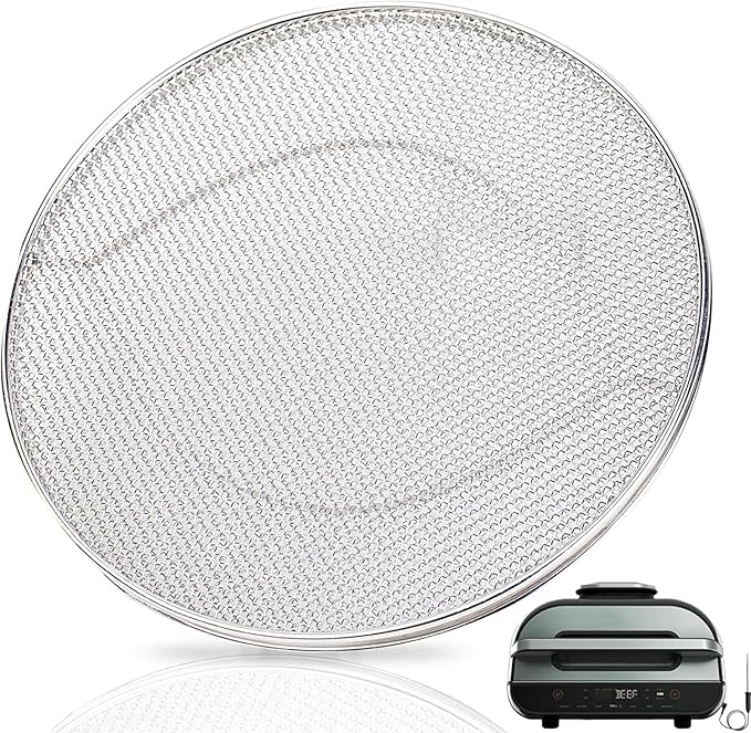 Replacement Splatter Shield for Ninja FG551 Foodi,Stainless Steel Fine Mesh Splatter Screen for Ninja Foodi Smart XL 6-in-1 Indoor Grill Air Fryer