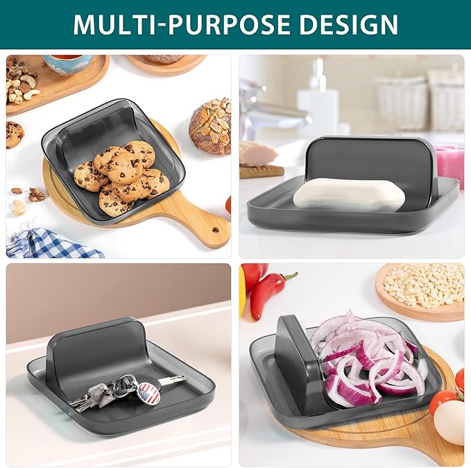 Li&Zhao Spoon Rest for Stove Top - Kitchen Counter Utensil Rest, Pot Lid Holder, Cooking Spoon Holder