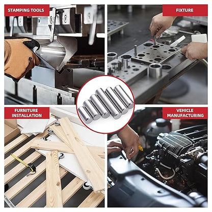 110Pcs Dowel Pins Shelf Support Pegs Kit, Stainless Steel Shelf Support Pin Fasten Elements Assortment Set M5 x 10/15/20/25/30/35/40mm, Metal Cabinet Shelf Pins Kit - Image 7