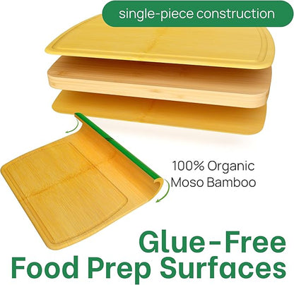 FSC-Certified Extra Large Bamboo Cutting Board Featuring 18 Inch Glue-Free Surface™ – XL, Non-Toxic Wooden Board for Family Kitchens, Butcher Block Style Food Prep with Lifetime Replacements - Image 3