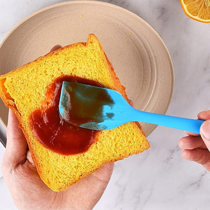 8 Pieces Silicone Spatulas,8.5 inch Non-stick with Stainless Steel Core,Heat Resistant-500℉, Food Grade Dishwasher Safe, for Mixing,Cooking,Baking (Mixed color) - Image 7