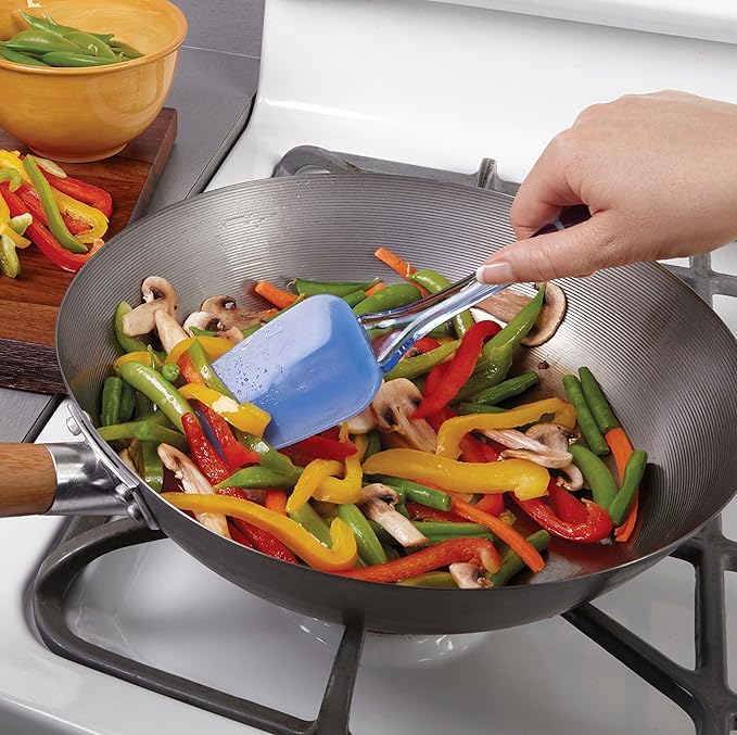 Wilton Easy Flex Silicone Spatula Set - Your Versatile Tools for Mixing, Folding, Scraping, Cooking, Frosting and Serving, Blue, 3-Piece - Image 5
