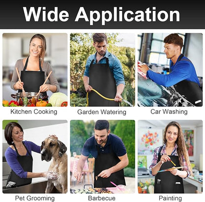 Gotega Waterproof Rubber Vinyl Apron Adjustable Dishwasher Apron - Apron for Women Men Heavy Duty Work Apron - Image 6