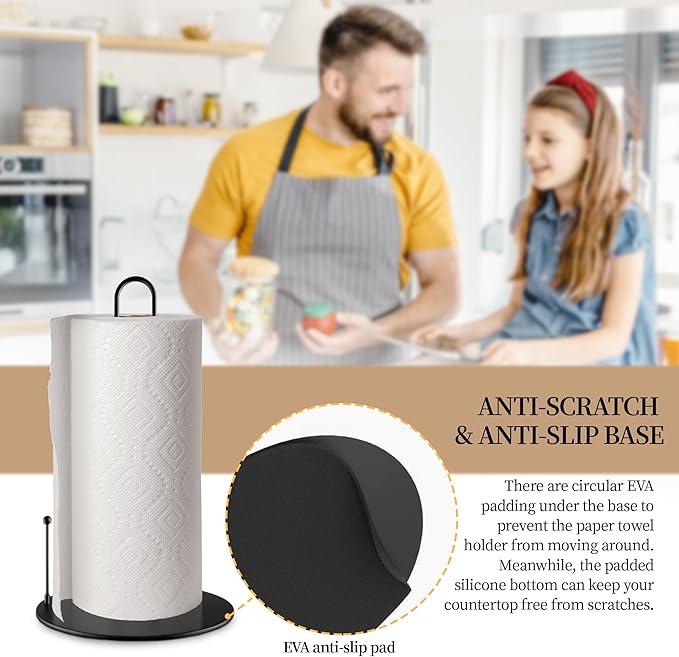 20Pack Paper Towel Holder,Bulk Black Paper Towel Holder Stand Countertop for Kitchen - Image 4