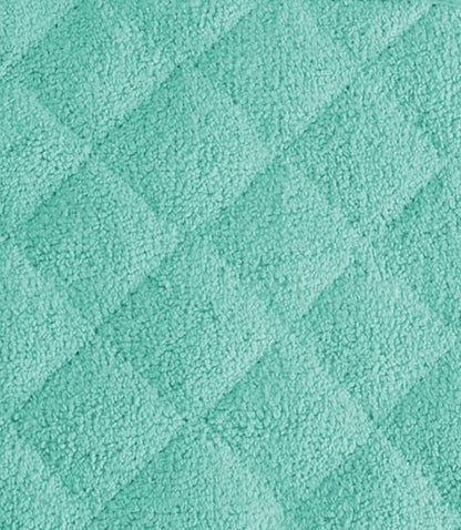 DII Basic Terry Collection Quilted 100% Cotton, Potholder, Aqua, 3 Piece - Image 2