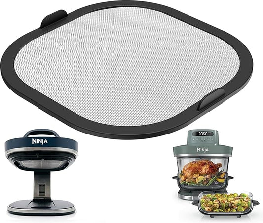 Stainless Steel Splatter Shield for Ninja Crispi Pro Air Fryer AS101CY AS101LG AS101DG, Magnetic Splatter Screen for Ninja Crispi Pro Accessories Reusable Air Fryer Replacement Parts (Pack of 1)