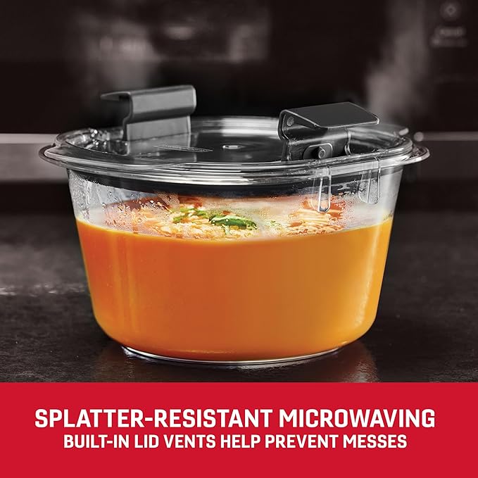 Rubbermaid Brilliance® Round Leak Proof Food Storage Containers, 6 Piece Set (Pack of 2) - Image 3