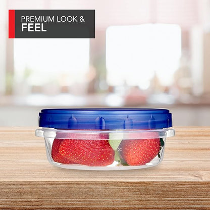 Stock Your Home 8oz Plastic Containers with Twist Top Lids (4 Pack), 1 Cup Small Freezer Containers for Leftover Food, Airtight Reusable Soup Containers with Lids, Microwave and Dishwasher Safe - Image 3