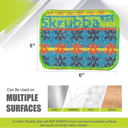 Wet-it! Skrubba 3-Pack Reusable Dish Scrubbers – Non-Scratch Scouring Pads for Kitchen & Household – Eco-Friendly, Dishwasher Safe Scrub Sponges for Dishes, Pots & Pans (Vogue) - Image 5