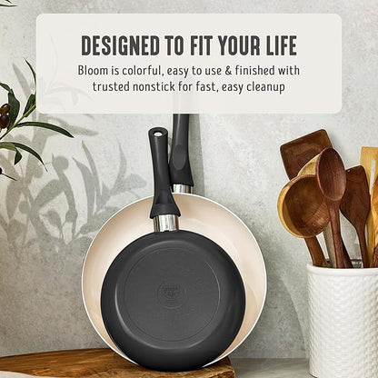 GreenLife 2-Piece Nonstick Frying Pan Set, 8” & 10” Skillets, Non-Toxic Ceramic Cookware, Dishwasher Safe, Stay-Cool Handles, Induction Ready, Fast Heating, Omelet Pan, PFAS Free, Graphite Black