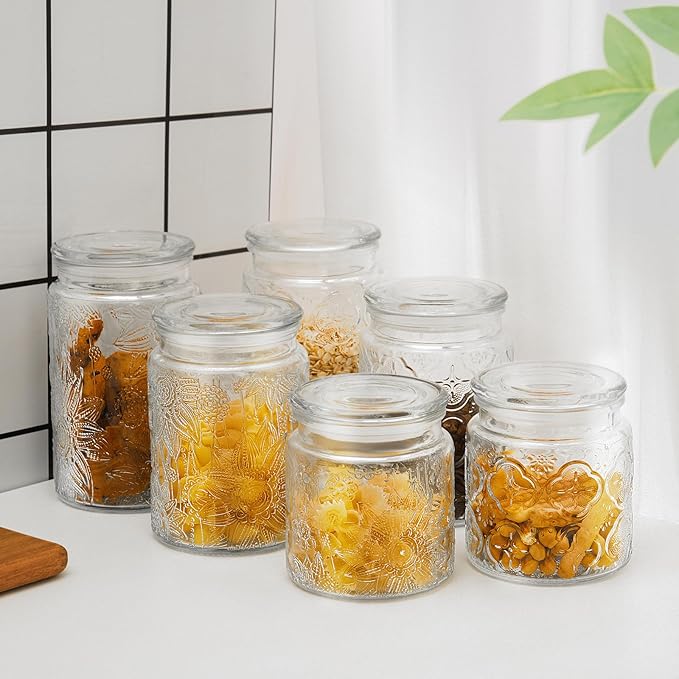 Adodeen 24oz Wide Mouth Mason Jars, 3-Pack Glass Jars With Lids, Pickle Canning Jars For Candy, Sugar, Coffee, Tea, Spice, Cookie, Dishwasher Safe - Image 5