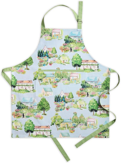 Maison d' Hermine 100% Cotton Apron for women with Pocket Kitchen Chef Apron for Men Cooking Mothers Day Gifts