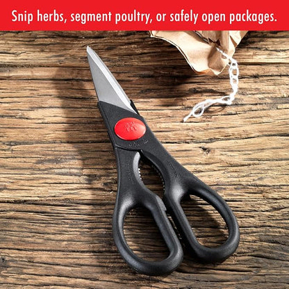 ZWILLING Twin 7.9-inch Kitchen Shears, Heavy Duty Multi-Purpose Scissors with Forged Stainless Steel Blades, Built-In Bottle Opener & Soft Grip – Dishwasher Safe for Meat, Poultry, Herbs & BBQ - Image 2