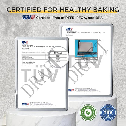 Jelly Roll Pan 15x10 - HONGBAKE Commercial Cookie Sheets for Baking with Diamond Texture Surface, 57% Thicker Carbon Steel Baking Sheet for Oven, Nonstick Cooking Tray - Image 2