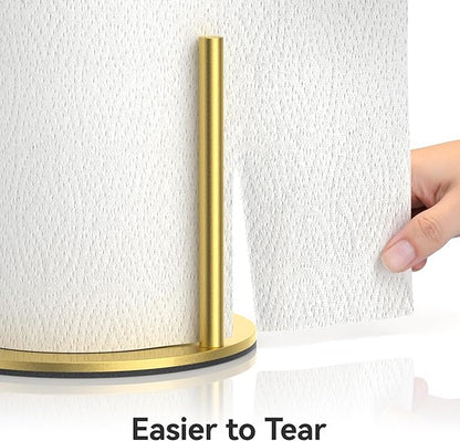 Paper Towel Holder Countertop, Stainless Steel, Gold, for Kitchen, Pantry, RV - Image 2