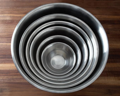 Fox Run Brands 2.75-Quart Stainless Steel Mixing Bowl, 9 x 9 x 4 inches, Metallic (Pack of 4) - Image 6