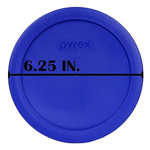Pyrex Light Blue 4 Cup Round Storage Cover #7201-PC for Glass Bowls - 2 Pack - Image 9
