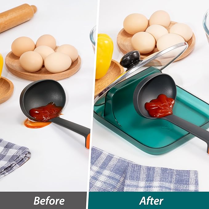Li&Zhao Spoon Rest for Stove Top - Stove Spoon Holder for Kitchen Counter Pot Lid Holder Utensil Rest Cooking Spoon Holder