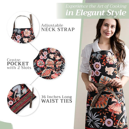 Maison d' Hermine 100% Cotton Apron for women with Pocket Kitchen Chef Apron for Men Cooking Mothers Day Gifts - Image 5