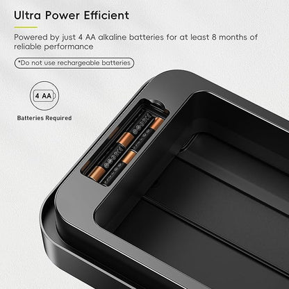 EKO Phantom-T 13.2 Gallon/ 50L Automatic Sensor Kitchen Trash Can, Slim Stainless Steel Touchless Garbage Bin with Soft-Close Dual Wing Lid for Home & Office, Matte Black - Image 6