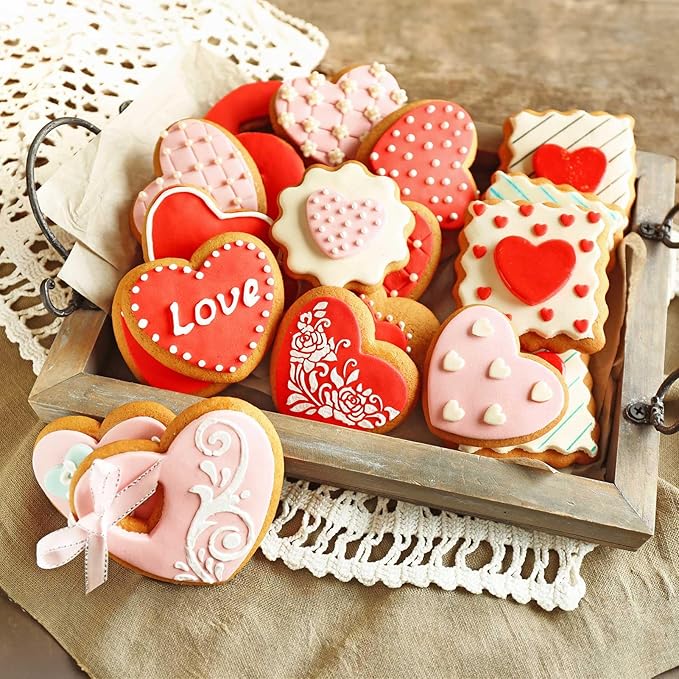 HULISEN Heart Cookie Cutter Set (5 Pieces/Set), Stainless Steel Biscuit Cutter with Handle, Professional Baking Tools Set, Gift Packaging (Heart Shaped) - Image 7