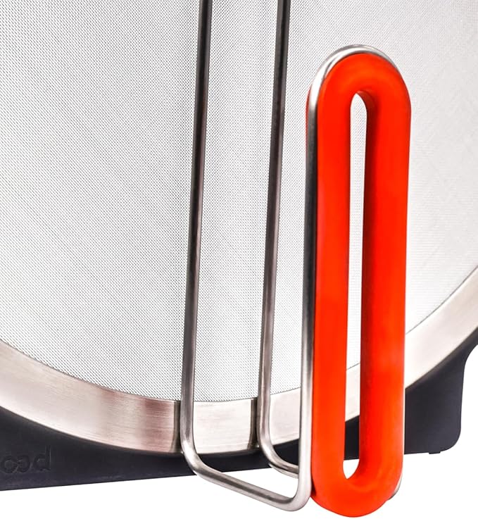 AirHood Self-Standing Splatter Screen – Heavy-Duty Stainless Steel Grease Guard for Frying Pans & Induction Cookers – Heat-Resistant, BPA-Free, Dishwasher Safe, Compact Storage - Image 3