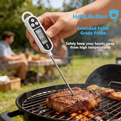 Candy Thermometer Digital Instant Read for Meat Kitchen Cooking Food Oil Deep Fry BBQ Grill Smoker (1, 9.4in) - Image 2