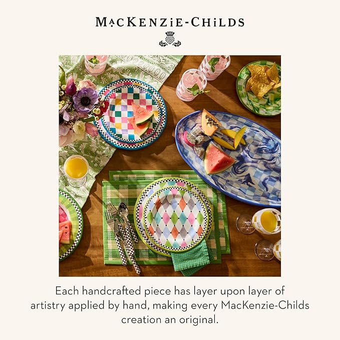 MACKENZIE-CHILDS Acrylic Pitcher with Spout for Water, Lemonade, and Farmhouse Home Decor, 2.5 Quarts, White Check - Image 6