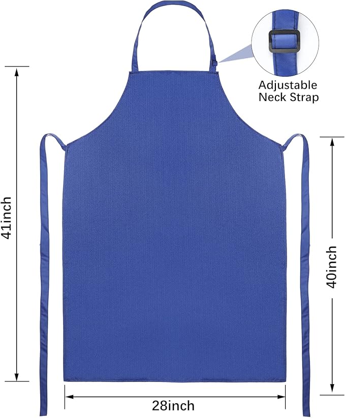 Gotega Waterproof Rubber Vinyl Apron Adjustable Dishwasher Apron - Apron for Women Men Heavy Duty Work Apron - Image 2