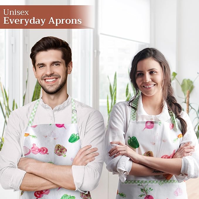 Maison d' Hermine 100% Cotton Apron for women with Pocket Kitchen Chef Apron for Men Cooking Mothers Day Gifts - Image 6