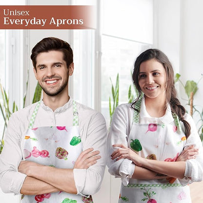 Maison d' Hermine 100% Cotton Apron for women with Pocket Kitchen Chef Apron for Men Cooking Mothers Day Gifts - Image 6