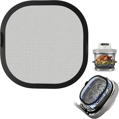 SelfTek Metal Mesh Splatter Shield Heat-Resistant Splash Guard for Ninja Crispi Pro Glass Air Fryer - Accessories for Ninja Crispi Pro AS101CY，Reusable Air Fryer Replacement Parts (Magnetic)