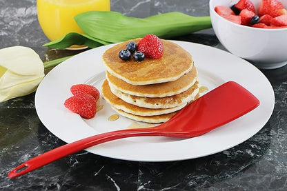 Reston Lloyd Spatula, Turner for Non-stick pans, Heat Resistant, BPA Free Melamine Utensil with Ergonomic Handle,11 inch, Red - Image 2