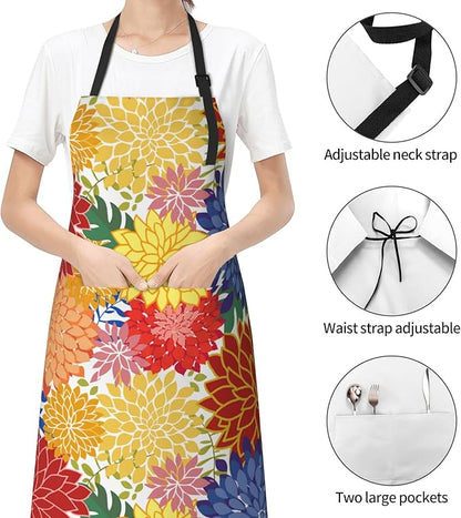 Funny Apron Polyester Grooming Aprons with Pocket for Cooking Kitchen Grilling Adults