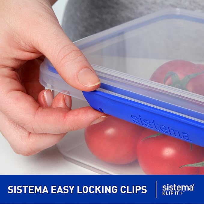 Sistema KLIP IT Large 7L Food Storage Container, Airtight & Stackable, Dishwasher, Freezer, & Microwave-Safe, BPA-Free - Image 2
