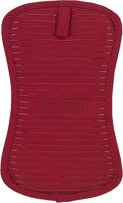 All-Clad Premium Pot Holder & Heating Pad, (1-Pack) Heat Resistant to 500 Degrees, 100% Cotton 10"x6.25" for Kitchen and Barbeque, Chili Red - Image 2