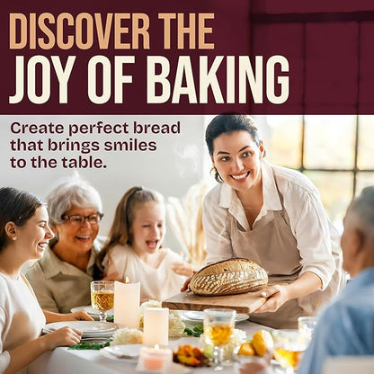 Superbaking 10" Oval Banneton Bread Proofing Basket – Sourdough Starter Kit for Crusty Artisan Style Loaves, Includes Essential Bread Baking Supplies & Tools - Ideal Gift for Bakers - Image 8