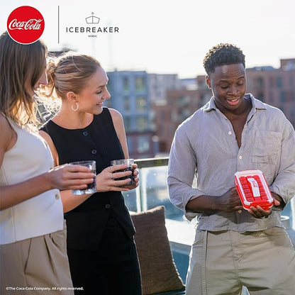 ICEBREAKER Nordic POP Ice Cube Tray With Lid and Coca-Cola® Design - NO SPILL Ice Cube Trays For Freezer - NO TOUCH Trays For Freezer With Lid - Make And Serve 18 Ice Cube Without Touching the Ice - Image 6