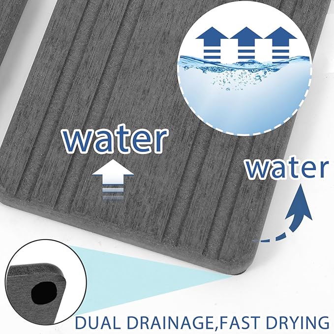 2PCS Water Absorbing Stone Tray, Quick Drying Diatomite Stone Sink Tray, Water Absorbent Diatomite Coasters for Kitchen Sink, Bathroom Counter Hand Soap Dish Toothbrush Holders - Image 2